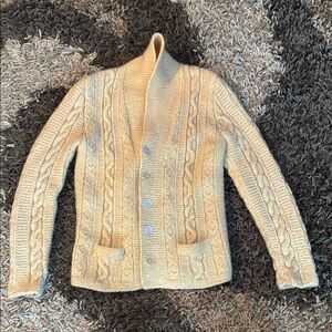 Cozy Vintage Cable Knit Cardigan
